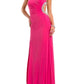 Rachel Allan - One Shoulder Heavily Beaded Strap Gown