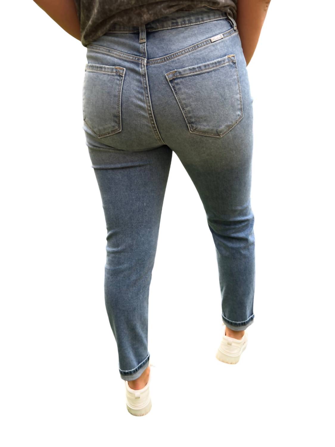 Kancan - High Rise Mom Jeans