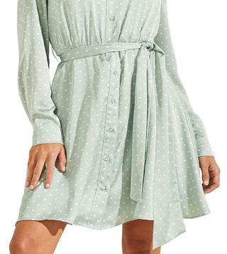 Guess Women's Agata Printed Shirtdress Green Size Small