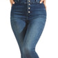 GUESS Women's Conny Button Fly Skinny Jeans Blue Size 28
