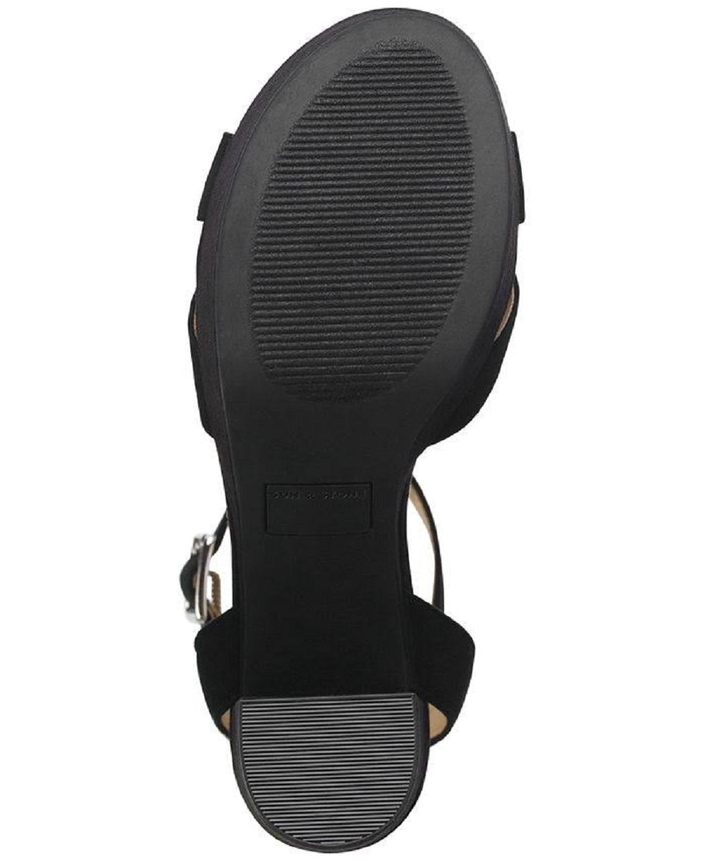 Sun + Stone Women's Lillah Dress Sandals Black Size 8.5 M