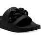 INC International Concepts Women's Peymin Pool Slides Shoes Black Size 8 M