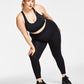 ID Ideology Women's High Waist Side Pocket 7/8 Length Leggings Black Size 2X