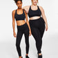 ID Ideology Women's Compression High Waist Side Pocket 7/8 Length Leggings Black