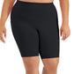 ID Ideology Women's Pull On Bicycle Shorts Black Size 1X