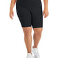 ID Ideology Women's Pull On Bicycle Shorts Black Size 2X