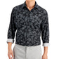 Alfani Men's Regular Fit 4-Way Stretch Dress Shirt Black Size 14-14 1/2 32-33