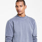 INC International Concepts Men's Regular Fit Garment Dyed Mock Neck Sweatshirt Gray Size X-Large