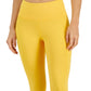 ID Ideology Women's Compression High Waist Side Pocket 7/8 Length Leggings Yellow Size X-Small