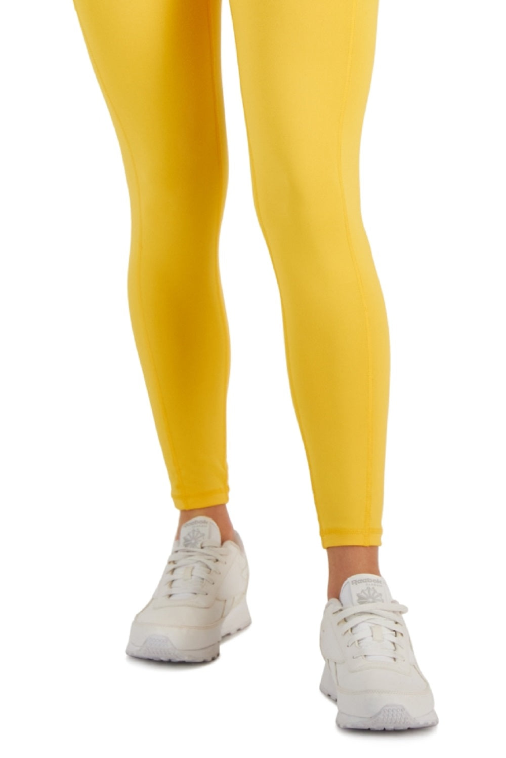 ID Ideology Women's Compression High Waist Side Pocket 7/8 Length Leggings Yellow Size X-Small