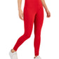 ID Ideology Women's Compression High Waist Side Pocket 7/8 Length Leggings Red Size Large