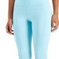 ID Ideology Women's Compression High Waist Side Pocket 7/8 Length Leggings Blue Size Large