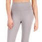 ID Ideology Women's Compression High Rise Side Pocket Cropped Leggings Gray Size X-Large