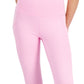 ID Ideology Women's Compression High Rise Side Pocket Cropped Leggings Pink Size Medium