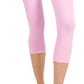 ID Ideology Women's Compression High Rise Side Pocket Cropped Leggings Pink Size Medium