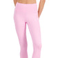 ID Ideology Women's Compression High Rise Side Pocket Cropped Leggings Pink Size X-Large