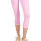 ID Ideology Women's Compression High Rise Side Pocket Cropped Leggings Pink Size X-Large