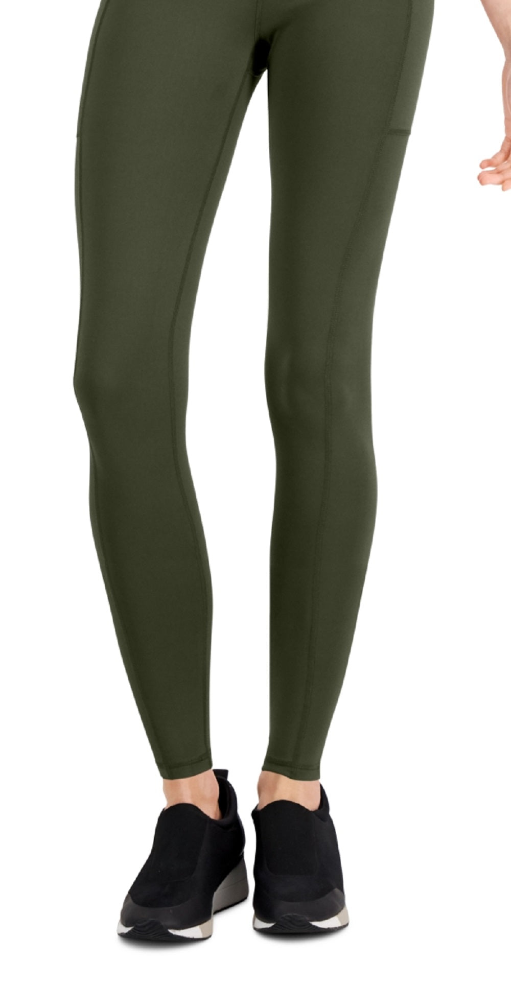 ID Ideology Women's Compression Pocket Full Length Leggings Green