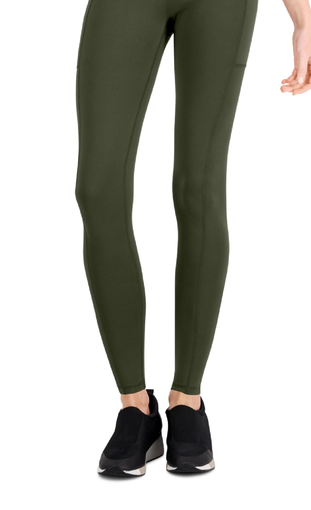 ID Ideology Women's Compression Pocket Full Length Leggings Green