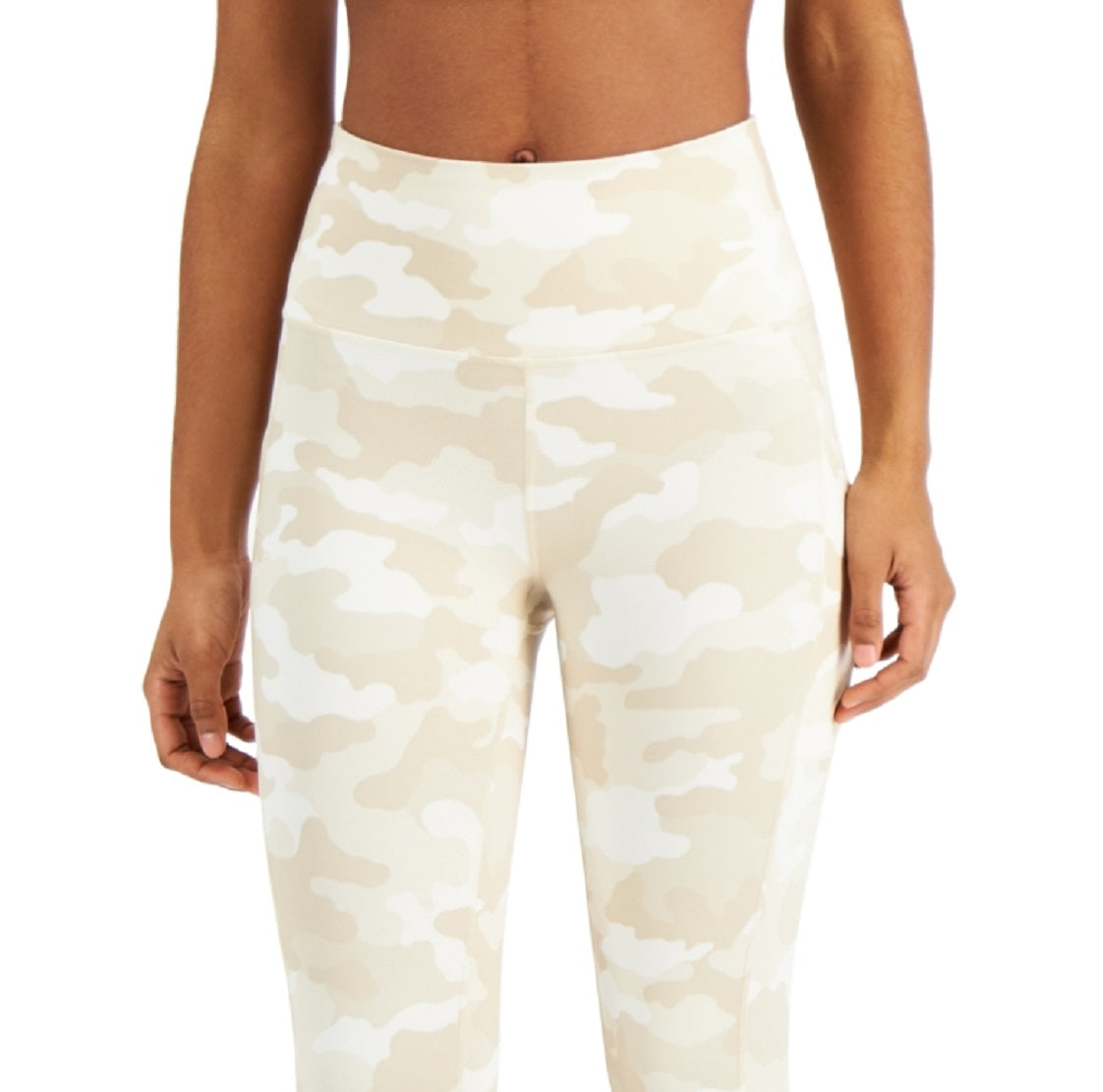 ID Ideology Women's Compression Active 7/8 Ankle Leggings Brown Size Small