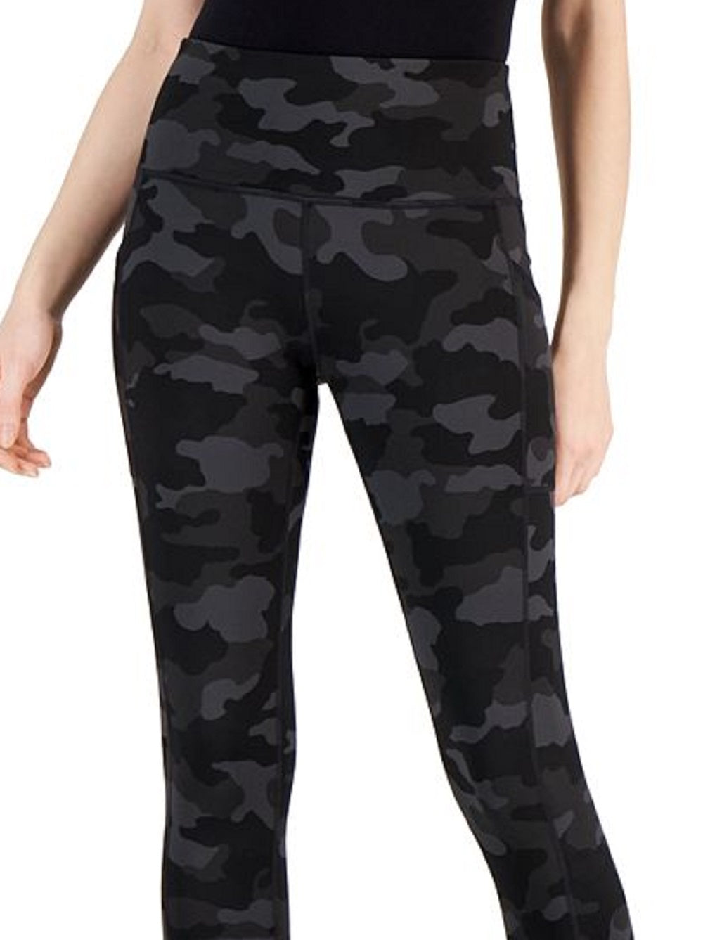 ID Ideology Women's Compression Active 7/8 Ankle Leggings Black Size Large