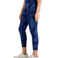 ID Ideology Women's Compression Geometric Side Pocket 7/8 Leggings Blue Size X-Large