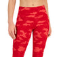 ID Ideology Women's Compression Camo Print Capri Leggings Red Size X-Large