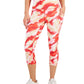 ID Ideology Women's Compression Side Pocket Cropped Leggings Red