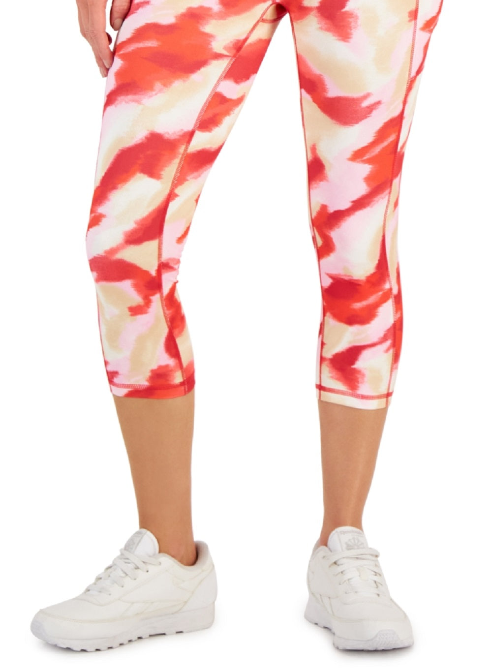 ID Ideology Women's Compression Side Pocket Cropped Leggings Red