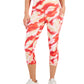 ID Ideology Women's Compression Side Pocket Cropped Leggings Red