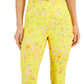 ID Ideology Women's Compression Active Cropped Leggings Yellow Size X -Small