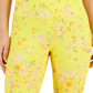 ID Ideology Women's Compression Active Cropped Leggings Yellow Size Medium
