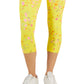 ID Ideology Women's Compression Active Cropped Leggings Yellow Size Large