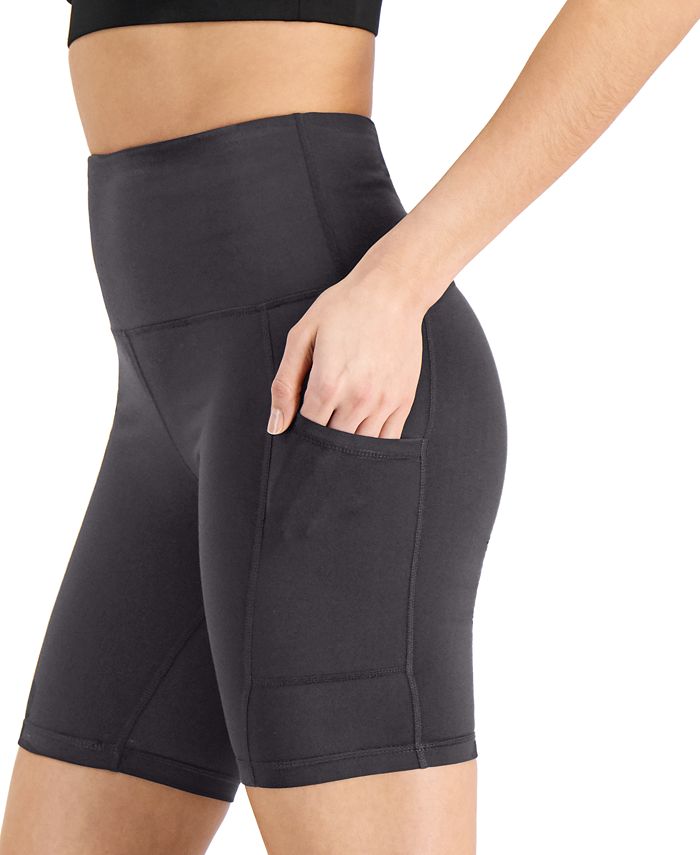 ID Ideology Women's Compression 7 Bike Shorts Black Size Small