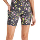 ID Ideology Women's Printed Biker Shorts Gray