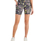 ID Ideology Women's Printed Biker Shorts Gray
