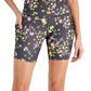 ID Ideology Women's Printed Biker Shorts Gray