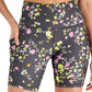 ID Ideology Women's Printed Biker Shorts Gray