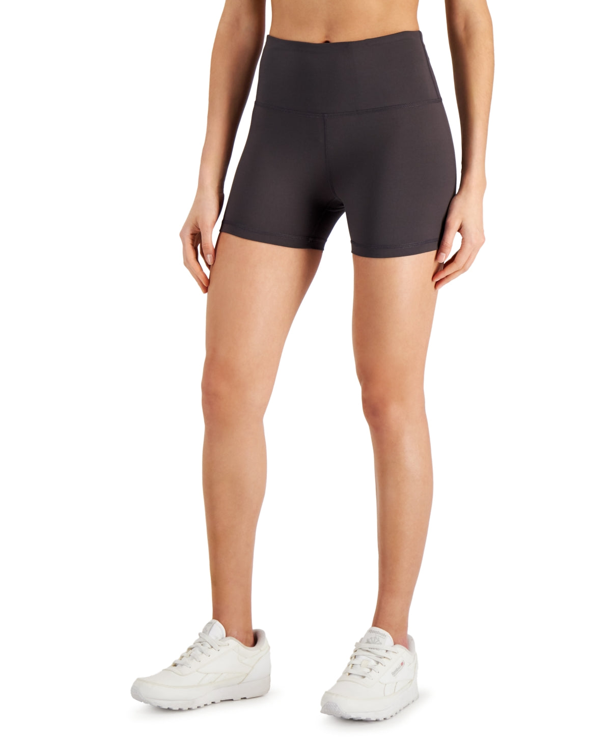 ID Ideology Women's 4 Compression Biker Shorts Gray Size S