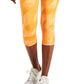 ID Ideology Women's Compression Side Pocket Cropped Leggings Orange Size X-Small
