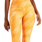 ID Ideology Women's Compression Side Pocket Cropped Leggings Orange Size Large