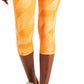 ID Ideology Women's Compression Side Pocket Cropped Leggings Orange Size Large