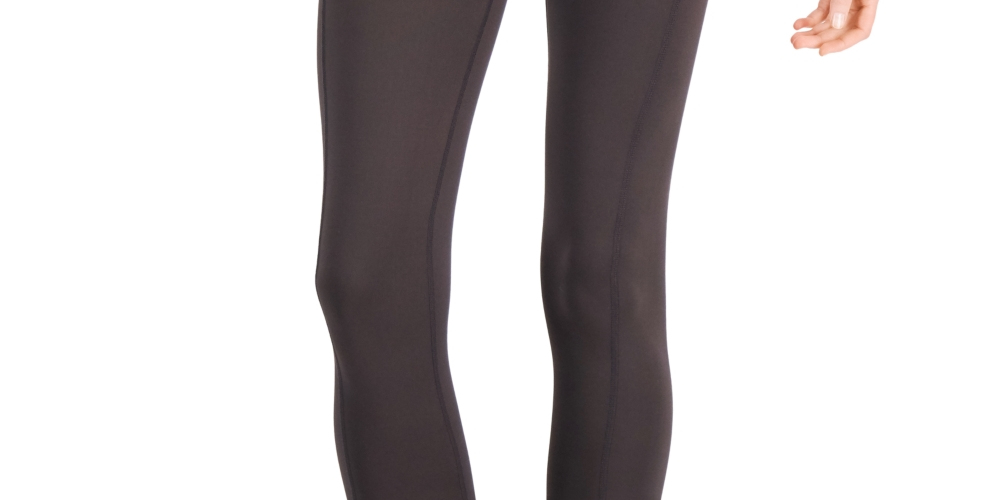 ID Ideology Women's Pocket Full Length Leggings Gray Size Petite S