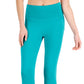 ID Ideology Women's Compression High Rise Side Pocket Cropped Leggings Green Size Petite Medium