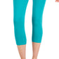 ID Ideology Women's Compression High Rise Side Pocket Cropped Leggings Green Size Petite Medium