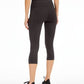ID Ideology Women's Compression High Rise Side Pocket Cropped Leggings Gray Size Petite M