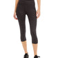 ID Ideology Women's Compression High Rise Side Pocket Cropped Leggings Gray Size Petite M