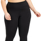 ID Ideology Women's Cropped Leggings Black Size 1X