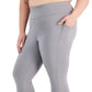 ID Ideology Women's Cropped Leggings Gray Size 2X