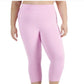ID Ideology Women's Cropped Leggings Pink Size 3X
